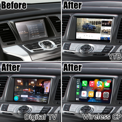 Nissan Murano Z51 Android HD-scherm upgrade Android auto carplay Youtube waze Netflix play
