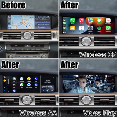 Draadloze carplay upgrade voor Lexus LS600h LS460 2012-2017 12 display android auto screen mirroring door Lsailt
