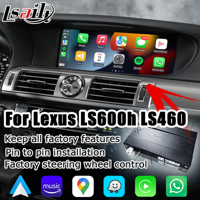 Draadloze carplay upgrade voor Lexus LS600h LS460 2012-2017 12 display android auto screen mirroring door Lsailt