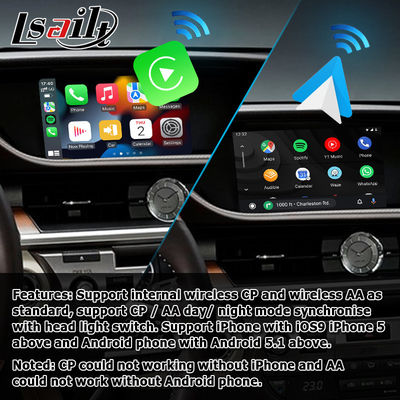 Lexus ES ES350 ES250 ES300h draadloze carplay android auto screen mirroring box module Lsailt