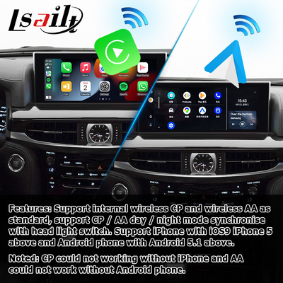 Lexus LX570 LX450d draadloze carplay android auto multimedia interface scherm mirroring Lsailt