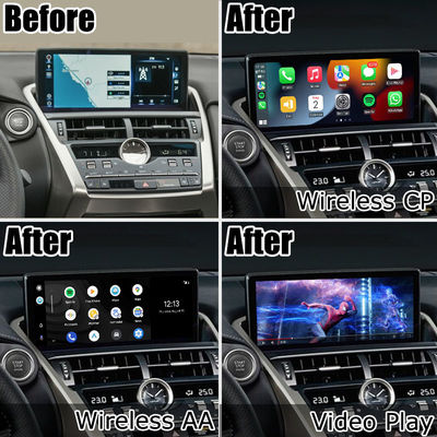 Lexus NX300 NX300h 2018 2021 draadloze carplay android auto interface box