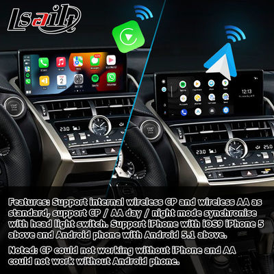 Lexus NX300 NX300h 2018 2021 draadloze carplay android auto interface box
