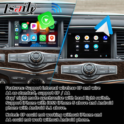 Infiniti QX80 QX56 Z62 carplay android auto multi vinger HD touchscreen upgrade IT08