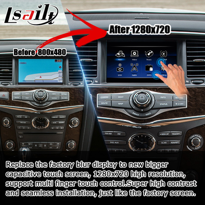 Infiniti QX80 QX56 Z62 carplay android auto multi vinger HD touchscreen upgrade IT08