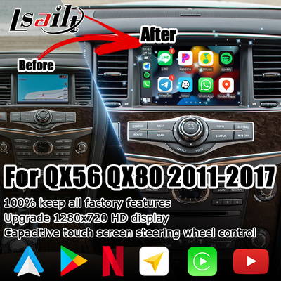 Infiniti QX80 QX56 Z62 carplay android auto multi vinger HD touchscreen upgrade IT08