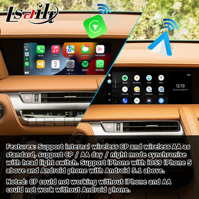 Lexus LC LC500 LC500h draadloze Android Auto CarPlay media interface