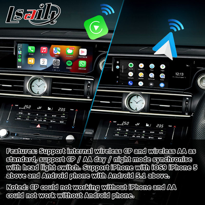 Draadloze carplay voor de androïde auto van Lexus RC RC350 RCF RC200t RC300h RC300