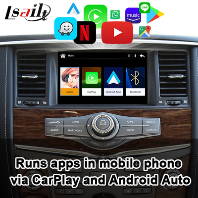 De Interface van Lsailtcarplay voor Nissan Armada, Zoektocht, Verkenner met Android-Auto, bevordert het originele scherm