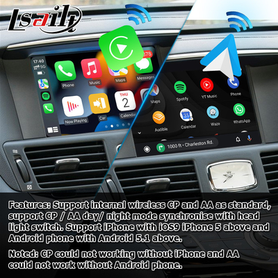 Scherm dat van de Infinitiq70 het draadloze carplay androïde autotelefoon projectiemedia doos weerspiegelt door Lsailt