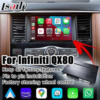 Infinitiqx80 OEM auto draadloze carplay de verbeteringsoplossing compatibel Australië van stijlandroid