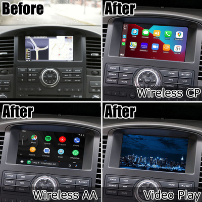 Het scherm draadloze carplay androïde autoverbetering van Nissan Pathfinder R51 IT06 HD