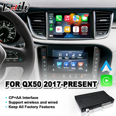 Draadloze Carplay Android Auto Interface voor 2017-2022 Infiniti QX50