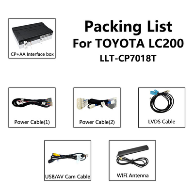 De Draadloze Carplay Interface van Toyota voor Land Cruiser LC200 200 V8 2012-2015 door Lsailt