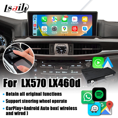 Draadloze CarPlay Decoder voor Lexus LX LX570 LX460d 2017-2022 Revese Camera Video Interface