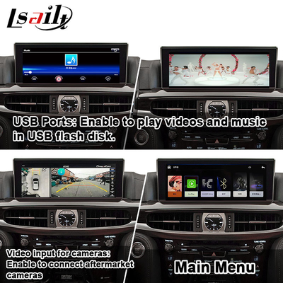 Draadloze CarPlay Decoder voor Lexus LX LX570 LX460d 2017-2022 Revese Camera Video Interface