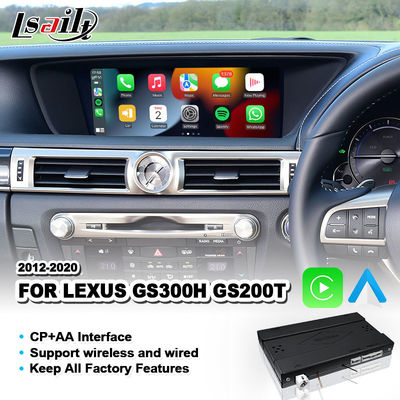 Lsailt Wireless Android Auto Carplay Interface voor Lexus GS300h GS200t GS350 GS450h GSF GS L10 2016-2020