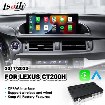 Draadloze Carplay & Android Auto Interface voor Lexus CT 200h FSport CT 2017-2022
