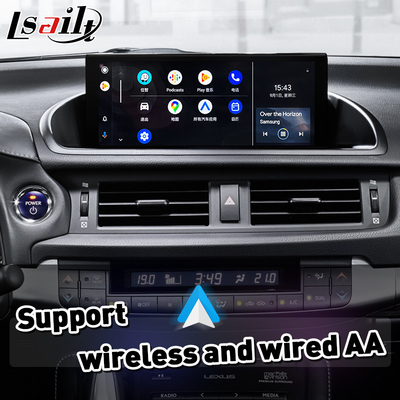 Draadloze Carplay & Android Auto Interface voor Lexus CT 200h FSport CT 2017-2022
