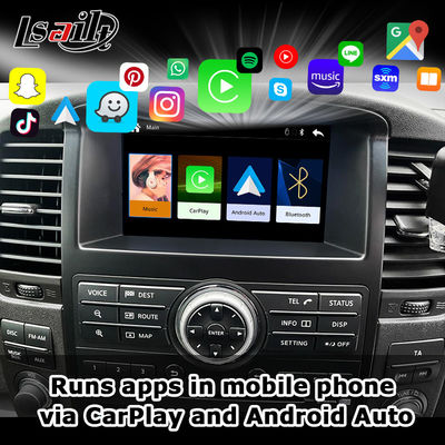 Draadloze Apple CarPlay Interface voor Pathfinder R51 D40 Navara 08IT met Android Auto, Bluetooth, WiFi, YouTube Music