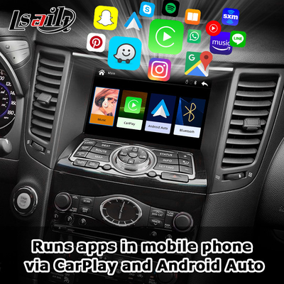 Lsailt CarPlay Interface voor Infiniti QX70 FX50 FX35 FX37 2011-2018 Android Auto Decoder, Pin to Pin Installatie