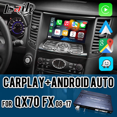 Lsailt CarPlay Interface voor Infiniti QX70 FX50 FX35 FX37 2011-2018 Android Auto Decoder, Pin to Pin Installatie
