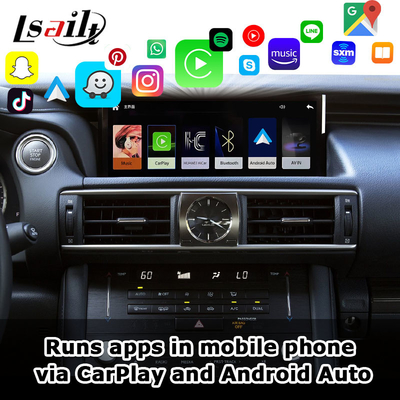 Pin to Pin Apple CarPlay Interface voor Lexus IS IS250 IS350 IS300 IS200t 2013-2021 Android Auto Decoder, Mirror Link