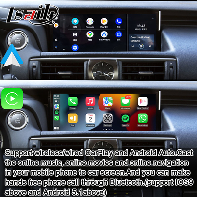 Pin to Pin Apple CarPlay Interface voor Lexus IS IS250 IS350 IS300 IS200t 2013-2021 Android Auto Decoder, Mirror Link