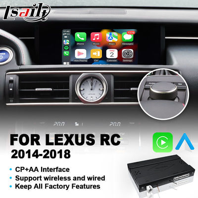 Lsailt Draadloze Carplay Interface voor Lexus RCF RC300 RC200t RC300h RC350 RC Knop Bediening 2014-2018 IS RX NX