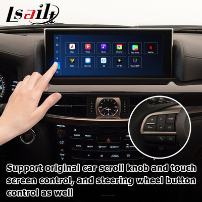 Lexus LX570 LX450d Android video-interface ondersteuning carplay Android auto Qualcomm 8+128GB Android 11