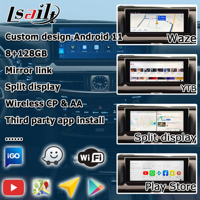 Lexus LX570 LX450d Android video-interface ondersteuning carplay Android auto Qualcomm 8+128GB Android 11