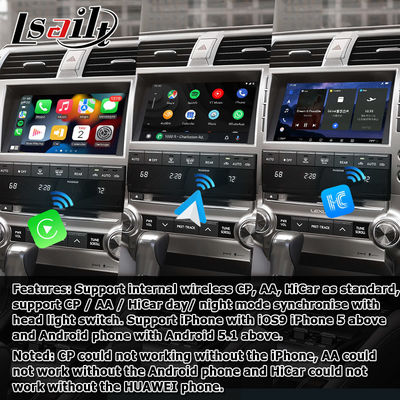 Lexus GX460 Android 13 multimedia Carplay Android Auto video-interface