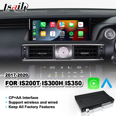 Draadloze Android Auto Carplay Interface Voor Lexus IS200T IS300H IS350 F Sport IS 200T Muisbesturing 2017-2020