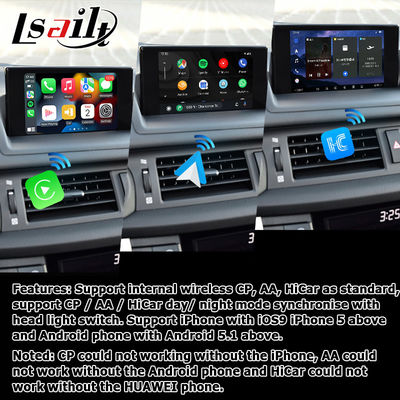 Lexus CT200h Android 13 video-interface carplay android auto basis op Qualcomm 8+128GB