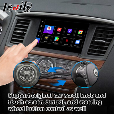 Nissan Pathfinder Andorid 11 Carplay Android auto navigatiesysteem Online navigatie Video spelen