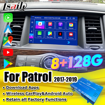 Lsailt Smart Infotainment Module voor Nissan Patrol 2017-2019 In-Car Multimedia Integratie Systemen inclusief CarPlay
