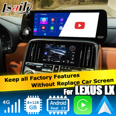 Lexus LX600 LX700h 2022 Android multimedia video interface gebaseerd op Qualcomm 6125 8+128 Android 13