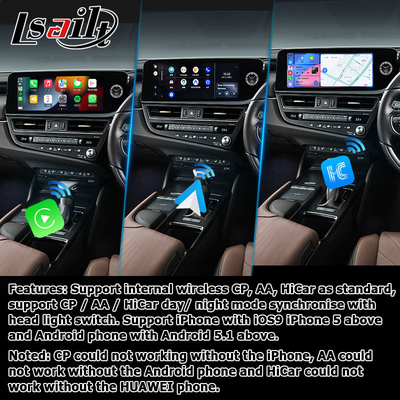 Lexus ES300h ES350 ES250 2023 Android 13 multimedia interface gebaseerd op Qualcomm 6125