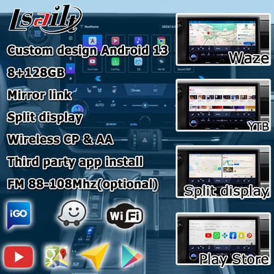 Lexus GX550 GX550h Anroid 13 video-interface gebaseerd op Qualcomm 6125 8+128GB