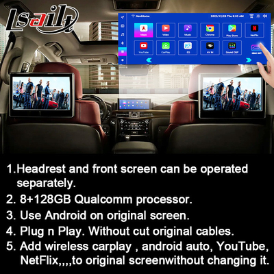 HDMI 8G Android Multimedia Interface met CarPlay, YouTube, Google Play, NetFlix Voor Nissan Patrol 370Z Quest, Android 13