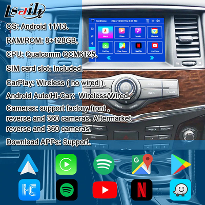 Lsailt 8G Smart Infotainment Module voor Nissan Armada Patrol Support Kopsteun Scherm, Wireless CarPlay, NetFlix