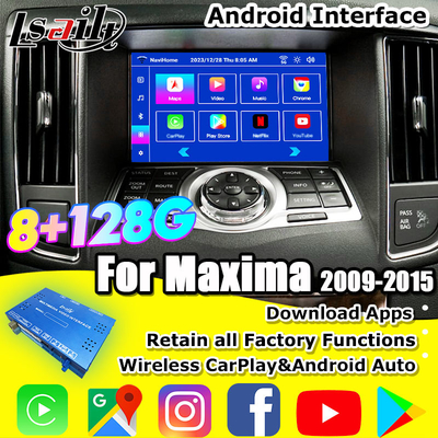 Lsailt 8G CarPlay&Android Video Interface voor Nissan Maxima 09-15 Infiniti G37 met Google, YouTube, NetFlix