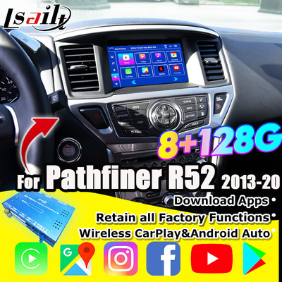 Nissan Multimedia Interface 8G Android 13 Infotainment Interface voor Pathfinder R52 2013-2020 Armada Patrol met CarPlay