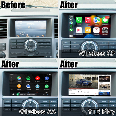 Nissan Armada TA60 fabrieksstijl Android multimedia video-interface, draadloze ondersteuning Carplay Android Auto
