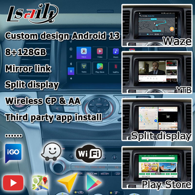 Nissan Murano Z51 Android 13 Carplay Android Auto gebaseerd op Qualcomm 13 8+128GB