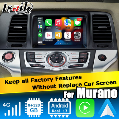 Nissan Murano Z51 Android 13 Carplay Android Auto gebaseerd op Qualcomm 13 8+128GB