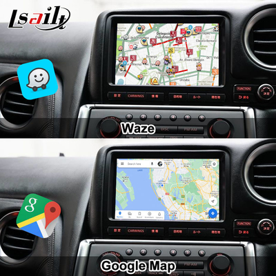 Lsailt Android Multimedia Interface voor GT-R GTR R35 2011-2016 Draadloze Carplay Interface Inclusief YouTube, GPS,8+128 GB