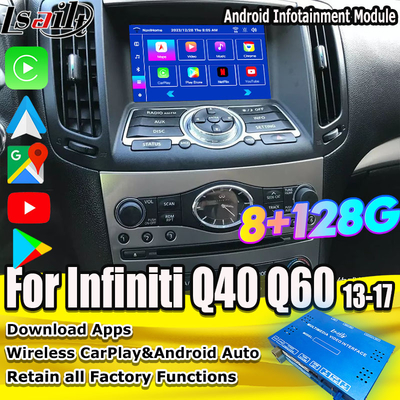 Lsailt 8G Android Multimedia Interface voor Infiniti Q40 Q60 G37 G35 Infotainment Module Geïntegreerde draadloze CarPlay