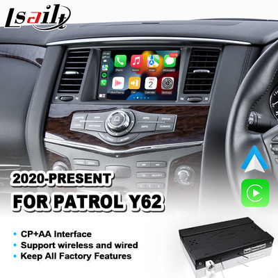 Carplay Android Auto Multimedia Interface voor 2020-2023 Nissan Patrol Y62