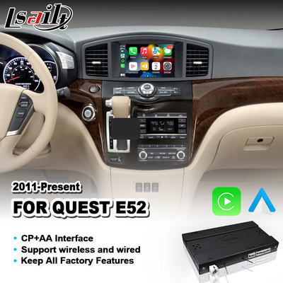 Android Auto CP AA Video Carplay Interface voor 2011-2022 Nissan Quest E52